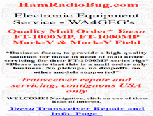 Tablet Screenshot of hamradiobug.com